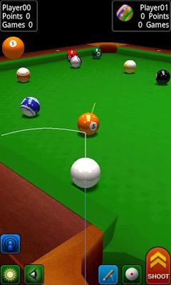 Gameplay of the Pool Break for Android phone or tablet.