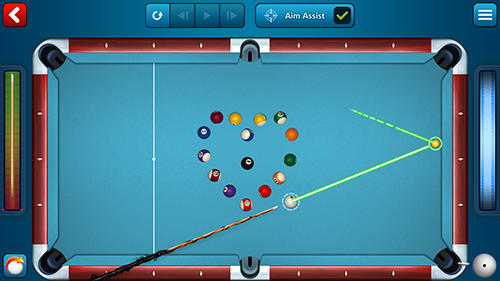Gameplay of the Pool live pro: 8-ball and 9-ball for Android phone or tablet.