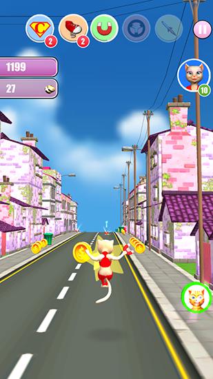 Princess cat Lea run - Android game screenshots.