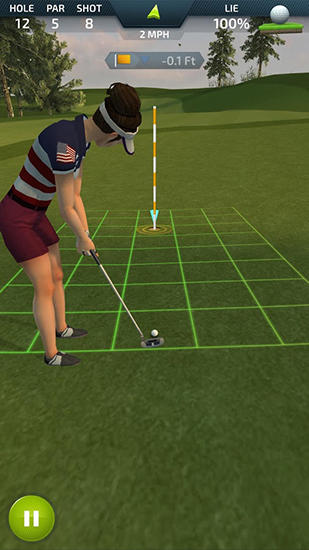 Pro feel golf - Android game screenshots.