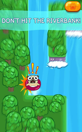 Pug rapids - Android game screenshots.