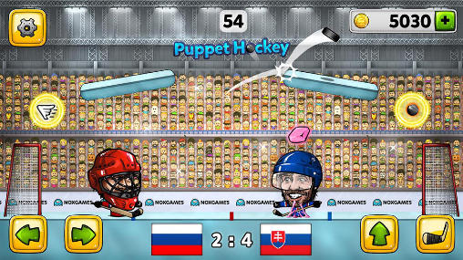 Puppet ice hockey 2014 - Android game screenshots.