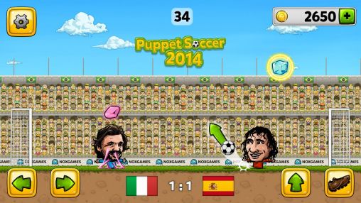 Puppet soccer 2014 - Android game screenshots.