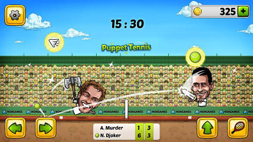 Puppet tennis: Forehand topspin - Android game screenshots.