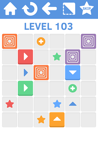 Push the squares - Android game screenshots.
