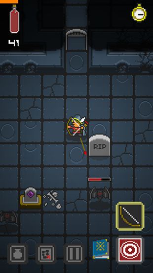 Gameplay of the Quest of dungeons for Android phone or tablet.