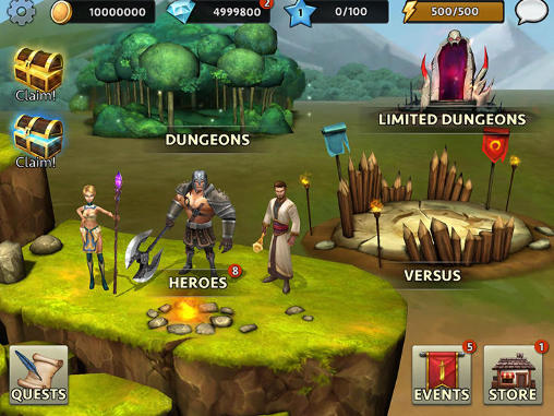 Quest of heroes: Clash of ages - Android game screenshots.