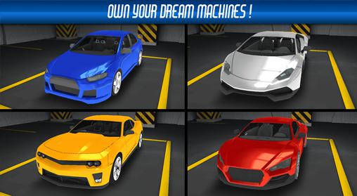 Racing in traffic - Android game screenshots.
