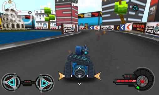 Gameplay of the Racing tank for Android phone or tablet.