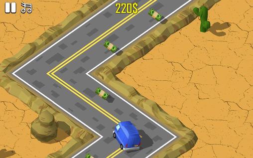 Rally racer with zigzag - Android game screenshots.