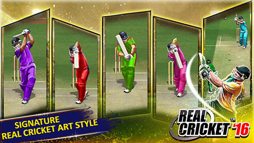 Gameplay of the Real cricket 16 for Android phone or tablet.