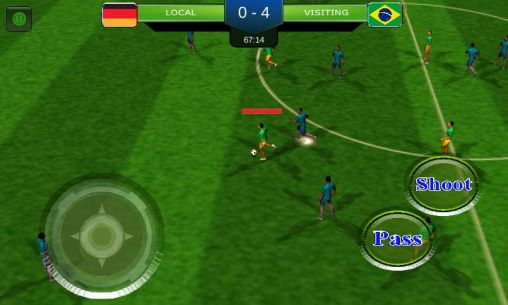 Real football 2014 Brazil game - Android game screenshots.
