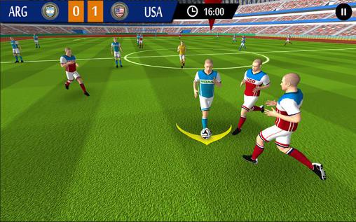 Real football game: World football 2015 - Android game screenshots.