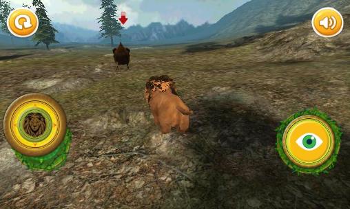 Real lion cub simulator - Android game screenshots.