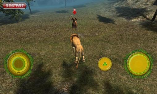Real lion simulator - Android game screenshots.