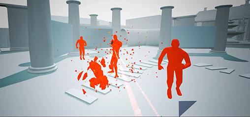 Red superhot shooter 3D - Android game screenshots.