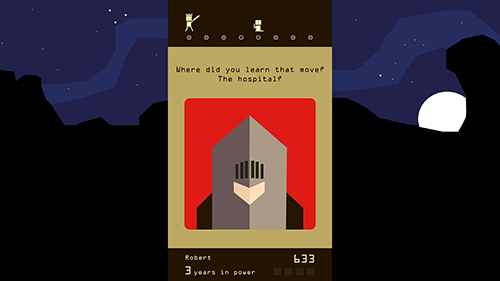 Gameplay of the Reigns for Android phone or tablet.