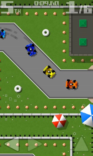 Retro racing: Premium - Android game screenshots.
