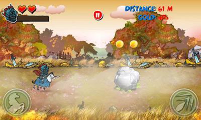 Gameplay of the Riding Hero Knight Dash for Android phone or tablet.