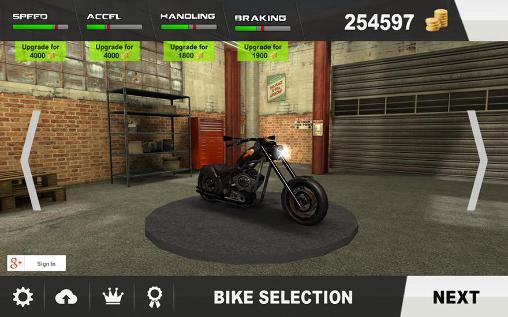 Riding in traffic online - Android game screenshots.