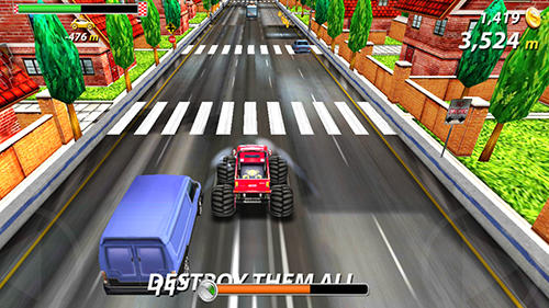 Risky crash traffic - Android game screenshots.