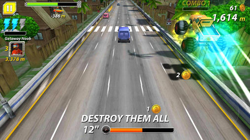 Road: Car chase. Outta lane - Android game screenshots.