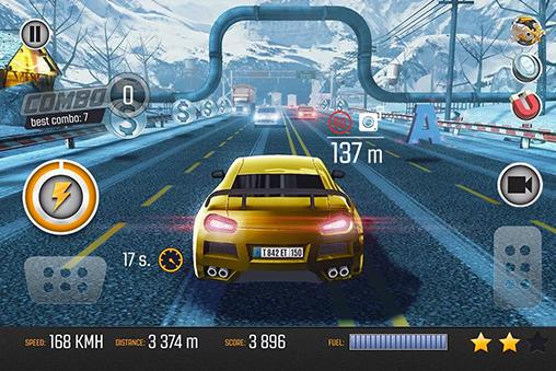 Road racing: Traffic driving - Android game screenshots.