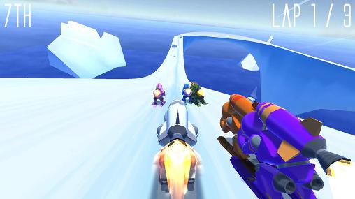 Rocket ski racing - Android game screenshots.