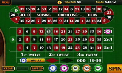 Gameplay of the Roulette 3D for Android phone or tablet.