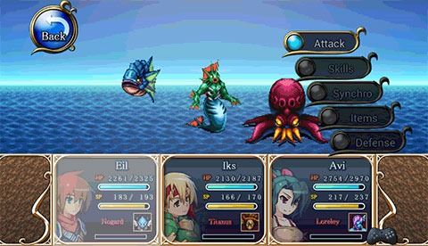 RPG Bonds of the skies - Android game screenshots.