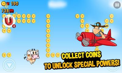 Gameplay of the Run Cow Run for Android phone or tablet.