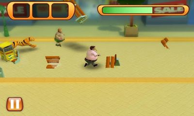 Gameplay of the Run Fatty Run for Android phone or tablet.