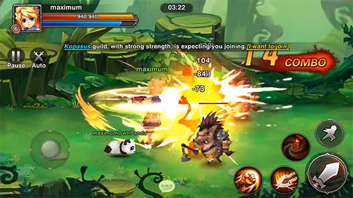 Saga Go - Android game screenshots.