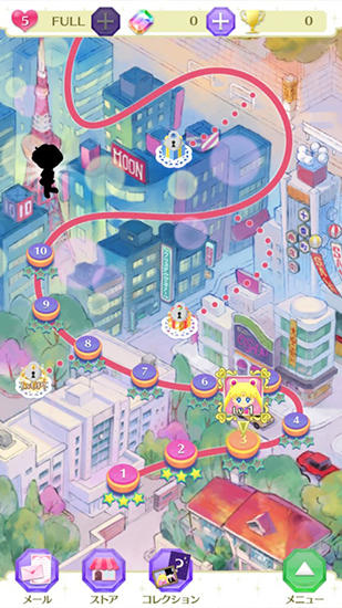 Sailor Moon: Drops - Android game screenshots.