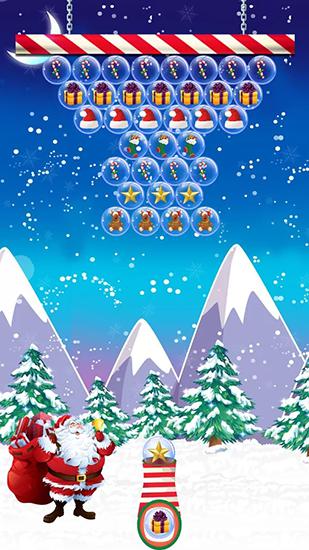 Santa bubble shoot - Android game screenshots.