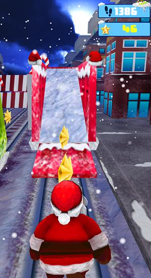 Santa runner: Xmas subway surf - Android game screenshots.
