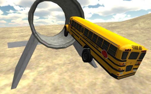 Gameplay of the School bus driving 3D for Android phone or tablet.