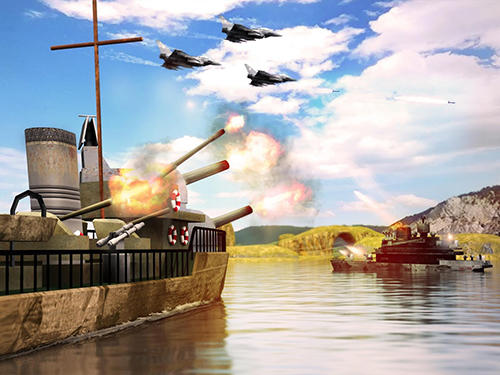 Secret stealth warship combat - Android game screenshots.