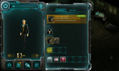 Gameplay of the Shadowrun Returns for Android phone or tablet.