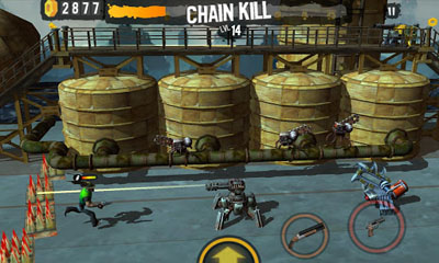 Shoot Many Robots - Android game screenshots.