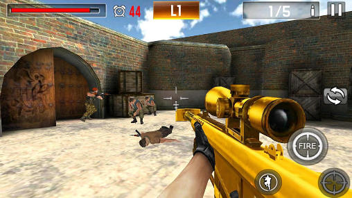 Shoot war: Professional striker - Android game screenshots.