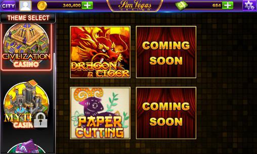 Sim Vegas slots: Casino - Android game screenshots.