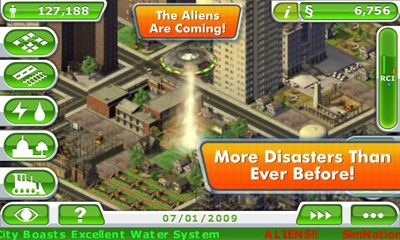 SimCity Deluxe - Android game screenshots.