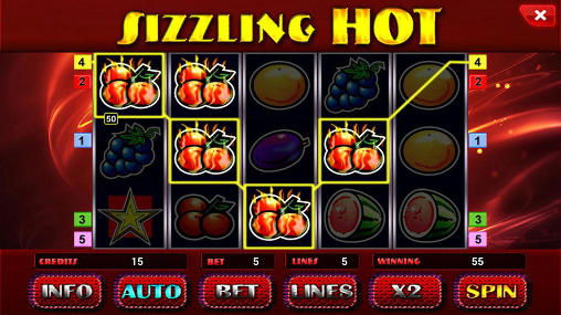 Sizzling hot deluxe slots - Android game screenshots.