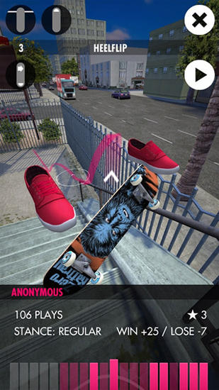 Gameplay of the Skater for Android phone or tablet.