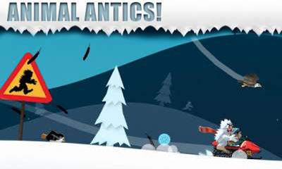 Gameplay of the Ski Safari for Android phone or tablet.