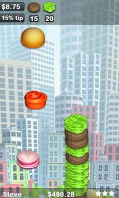 Gameplay of the Sky Burger for Android phone or tablet.
