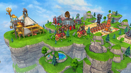 Sky clash: Lords of clans 3D - Android game screenshots.