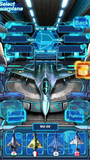 Sky fighter: War machine - Android game screenshots.