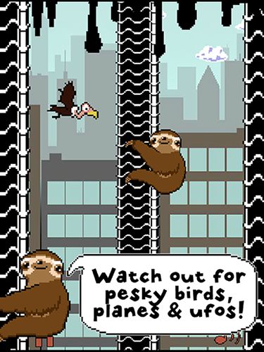 Slippy sloth - Android game screenshots.